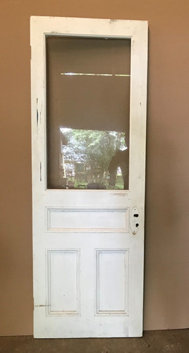 Vtg shabby narrow - white, wood